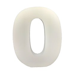 Numbers 60cm high expanded polystyrene for decoration of events, celebrations, anniversaries and birthdays