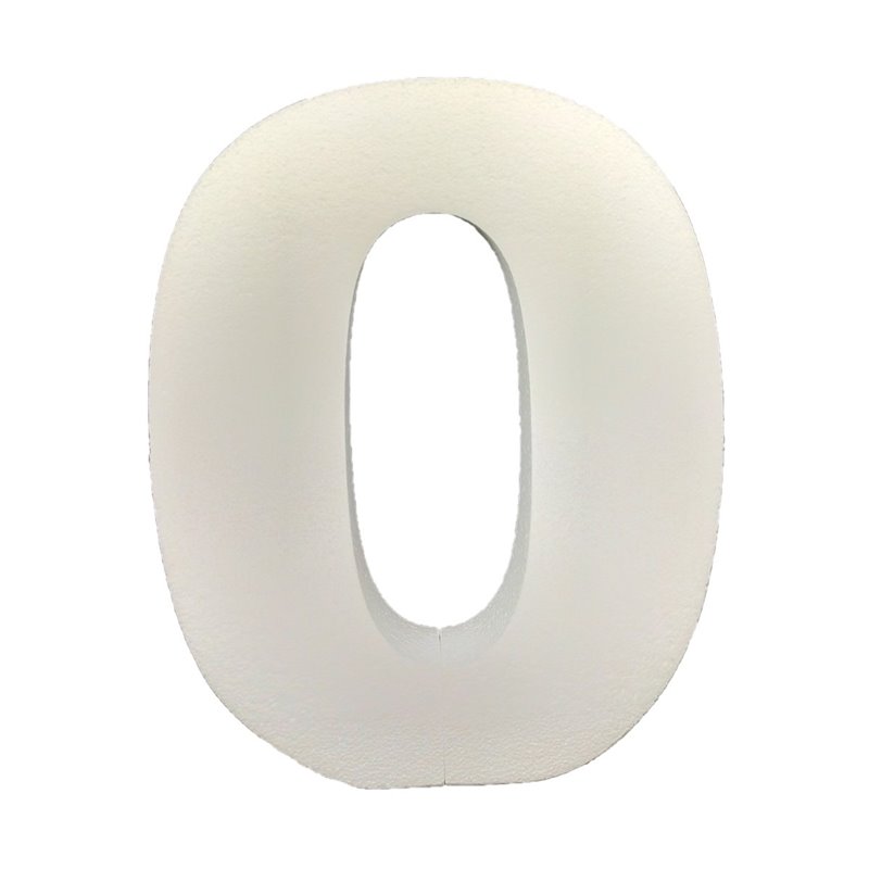 Numbers 60cm high expanded polystyrene for decoration of events, celebrations, anniversaries and birthdays