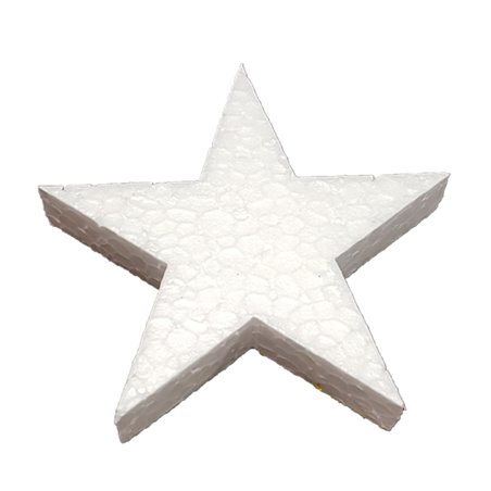 Estrella 20cm alto poliestireno expandido para decoración