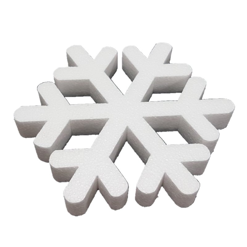 Flocon de neige en polystyrène expansé de 20 cm de haut
