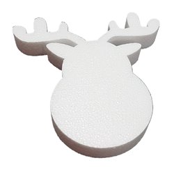 Renne en polystyrène expansé de 20 cm de haut pour la décoration de Noël