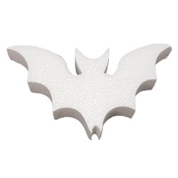 Pipistrello alto 11 cm in polistirolo espanso