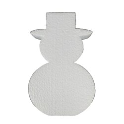 Muñeco de nieve 20cm alto poliestireno expandido