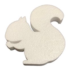Écureuil en polystyrène expansé de 17,5 cm de haut