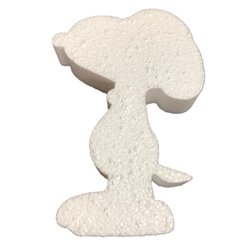 Snoopy polystyrène expansé de 20 cm de hauteur