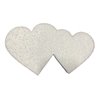 Décoration en polystyrène expansé Valentine coeurs de 11,5 cm de haut