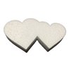Décoration en polystyrène expansé Valentine coeurs de 11,5 cm de haut