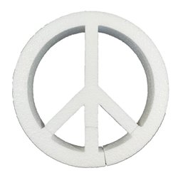 Simbolo della pace 20 cm eps per decorazione e artigianato