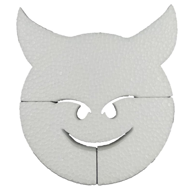 Demone Emoji 20 cm eps per ornamento e artigianato