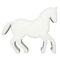 Cavallo 17 cm eps per decorazione e artigianato