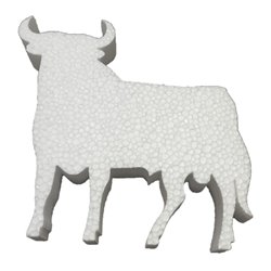 Bull 20cm eps for decoration and crafts