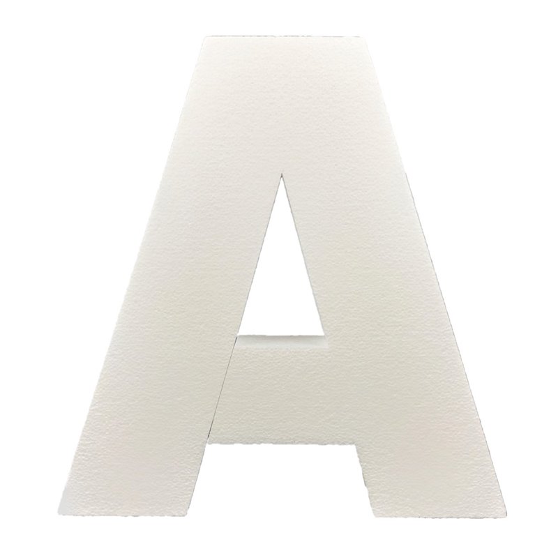 Lettres polystyrène 40cm pour décoration, événement, cérémonie, nom des initiales de mariage