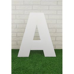 Letras Gigantes de 60 centimetros para bodas y eventos en poliestireno. Se incluye el símbolo & gratis