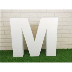 Letras Gigantes de 60 centimetros para bodas y eventos en poliestireno. Se incluye el símbolo & gratis